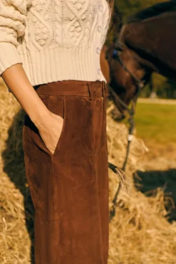 Pantalon en daim Lucas