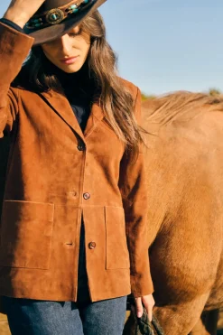 Veste en daim Gabriel